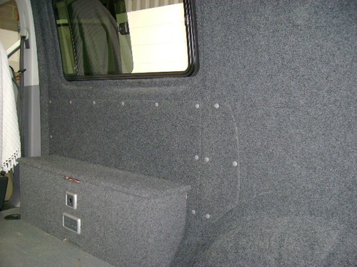 Van insulation carpet lining - van,